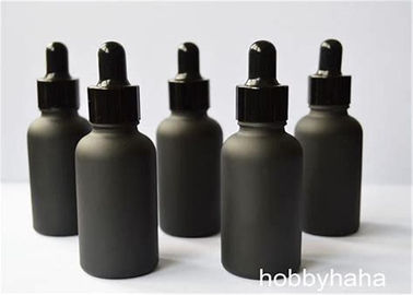 Κίνα Dropper γυαλιού χρώματος φαρμακείων μαύρα μπουκάλια, ομαλά ανοικτά Dropper 30ml μπουκάλια προμηθευτής