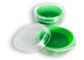 Πράσινα εμπορευματοκιβώτια συμπύκνωσης σιλικόνης, εμπορευματοκιβώτια συμπύκνωσης κεριών πολυστυρολίου 5ml προμηθευτής
